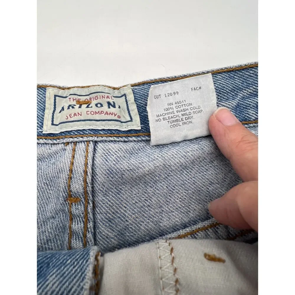 Vintage Arizona Jean Co‎ High Rise Denim Mom Shorts USA Made 11